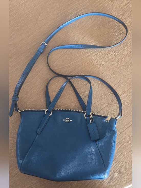 Coach Handbags - EUC!! COACH MINI KELSEY SATCHEL IN LAPIS BLUE